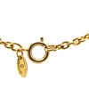 Chanel Gold Plated CC Round Pendant Necklace Secondhand