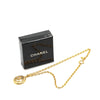 Chanel Gold Plated CC Round Pendant Necklace Secondhand