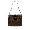 Fendi Zucca Canvas Shoulder Bag Secondhand