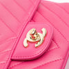 Chanel Mini Square Classic Chevron Lambskin Single Flap Secondhand