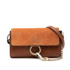 Chloé Mini Calfskin and Suede Faye Chain Crossbody Secondhand