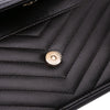 Secondhand Chanel Goatskin Chevron Statement Wallet On Chain