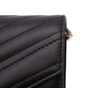 Secondhand Chanel Goatskin Chevron Statement Wallet On Chain