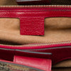 Gucci Medium GG Supreme Tian Bamboo Shopper Satchel Secondhand