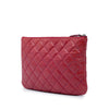 Chanel Small Crinkled Patent O Case Clutch Secondhand