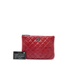 Chanel Small Crinkled Patent O Case Clutch Secondhand