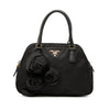 Prada Rose Embellished Tessuto Handbag Secondhand