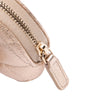 Chanel Metallic Quilted Lambskin Round Clip On Coin Purse Airpods Case Secondhand