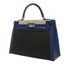 Hermès Tricolor Swift and Toile H Berline Kelly II Sellier 32 Secondhand