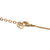 Dior Gold Plated Crystal CD Logo Pendant Necklace Secondhand