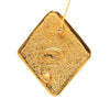Chanel Gold Plated CC Rhombus Brooch Secondhand