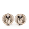 Secondhand Chanel CC Silver Plated Clip on Earrings
