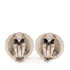 Chanel CC Silver Plated Clip on Earrings Secondhand