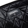 Secondhand Chanel Large Quilted Tweed and Lambskin Camellia O Case Clutch