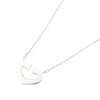 Secondhand Cartier 18K White Gold C de Cartier Heart Pendant Necklace