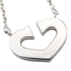 Secondhand Cartier 18K White Gold C de Cartier Heart Pendant Necklace