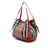 Burberry Small House Check Canvas Bridle Canterbury Tote Secondhand