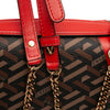 Versace La Greca Coated Canvas Virtus Satchel Secondhand