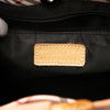 Burberry Vinyl And Nova Check Canvas Bamboo Tote Secondhand