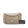 Chanel Quilted Metallic Distressed Lambskin CC Crystal Flap Secondhand