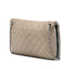 Chanel Quilted Metallic Distressed Lambskin CC Crystal Flap Secondhand