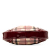 Burberry Small Nova Check Coated Canvas Hearts Hernville Hobo Secondhand
