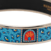 Hermès Wide Printed Enamel Bangle 65 Secondhand