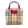 Burberry House Check Coated Canvas Handbag Secondhand