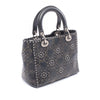 Dior Medium Calfskin Cannage Embossed Flower Studded Supple Lady Dior Secondhand
