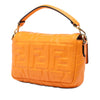 Fendi Mini Zucca Embossed Leather Baguette Satchel Secondhand