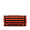 Prada Large Canvas Canapa Righe Striped Satchel Secondhand