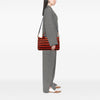 Prada Large Canvas Canapa Righe Striped Satchel Secondhand