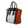 Celine Micro Tricolor Nubuck and Calfskin Luggage Tote Secondhand