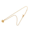 Dior Gold Plated Logo Pendant Necklace Secondhand