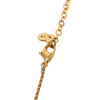 Dior Gold Plated Logo Pendant Necklace Secondhand