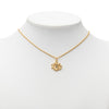 Dior Gold Plated Logo Pendant Necklace Secondhand