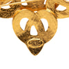 Chanel CC Gold Plated Twisted Brooch Secondhand