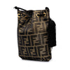 Fendi Zucca Canvas Drawstring Bucket Bag Secondhand