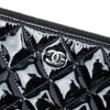 Chanel Large Quilted Patent O Case Clutch Secondhand