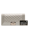 Secondhand Chanel Quilted Lambskin Boy Flap Clutch