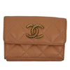 Chanel CC Quilted Caviar Trifold Wallet Secondhand