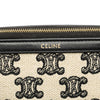 Celine Triomphe Emroidered Canvas Clutch On Chain Secondhand
