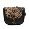 Secondhand Saint Laurent Small Calfskin and Pony Hair Leopard Print Kaia Crossbody