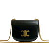 Celine Teen Shiny Calfskin Triomphe Besace Clea Chain Crossbody Secondhand