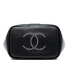 Chanel Small Perforated Calfskin Logo Eyelet Bucket Bag Secondhand