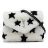 Saint Laurent Star Printed Shearling Loulou Crossbody Secondhand