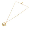 Chanel Gold Plated Faux Pearl Pendant Necklace Secondhand