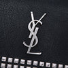 Saint Laurent Studded Leather Monogram Clutch Secondhand