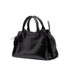 Balenciaga Small Croc Embossed Calfskin Motocross Neo Classic City Satchel Secondhand