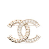 Chanel CC Gold Plated Rhinestone Chain Brooch Secondhand